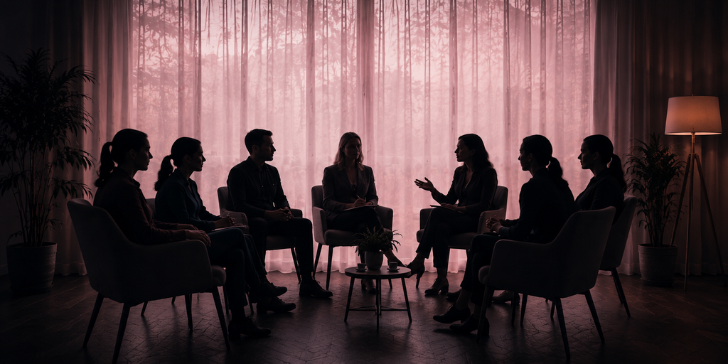 Group psychodynamic therapy session in Melbourne